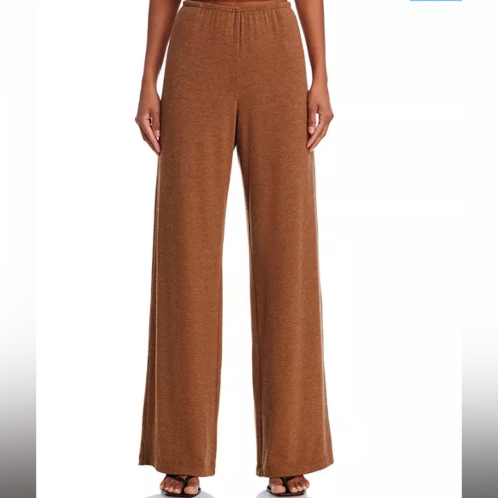LESET Lauren Pants / Camel Brown Soft Feel High Waisted Pants / Small